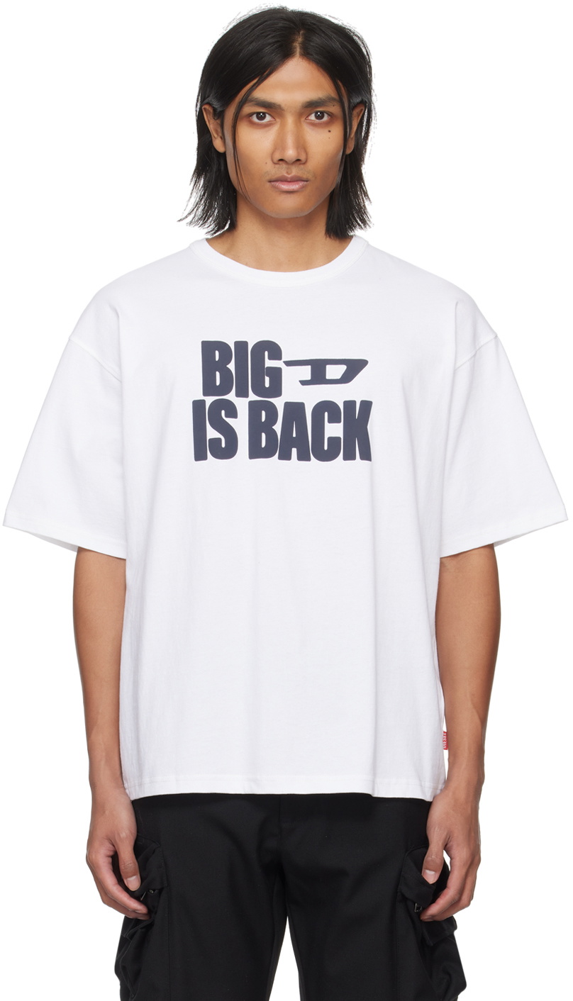 Diesel White T Boxt Back T Shirt Diesel