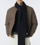 Moncler Logo virgin wool scarf