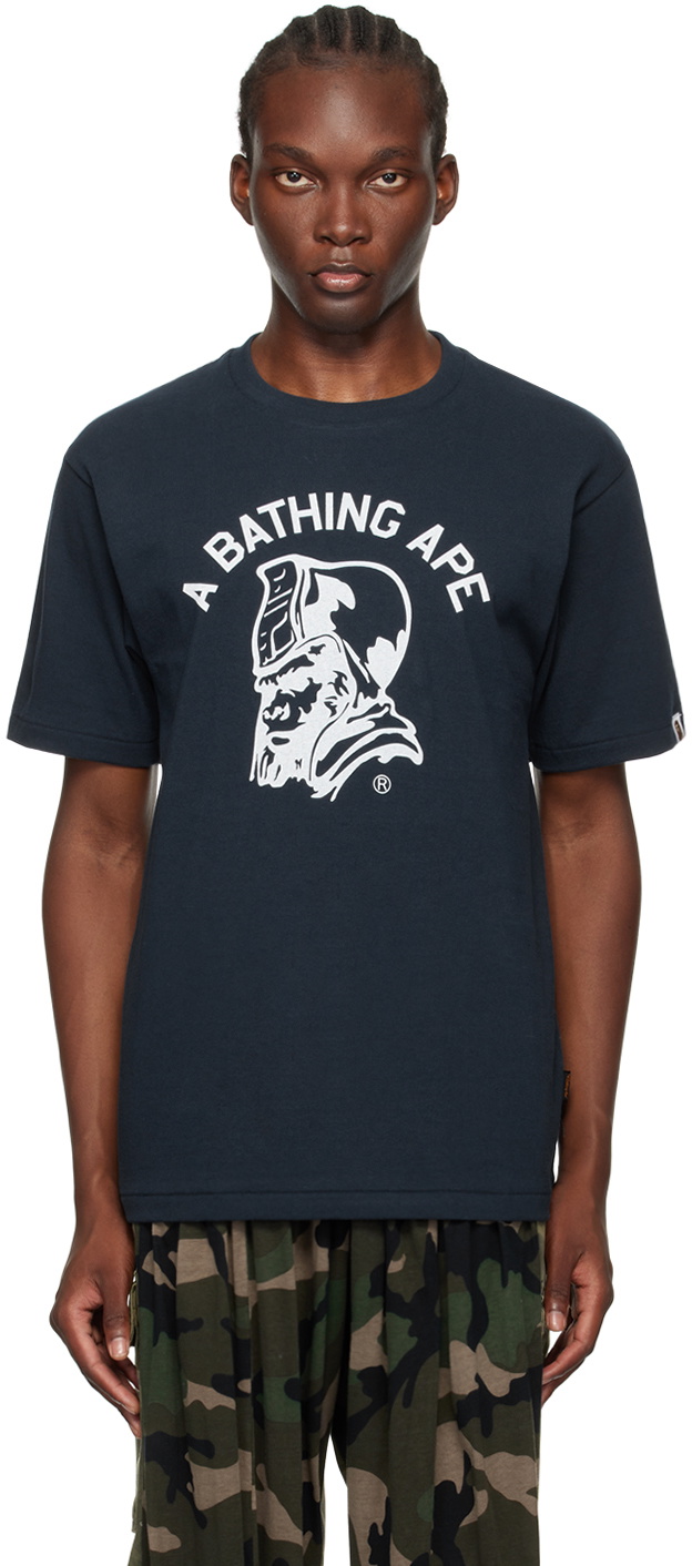 BAPE Navy Archive Graphic T-Shirt A Bathing Ape