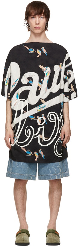Photo: Loewe Black Paula's Ibiza Draped T-Shirt
