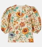 Ulla Johnson Florielle floral cotton top