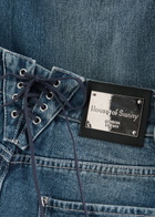 House OF Sunny Wide-leg Denim Jeans Mid Blu