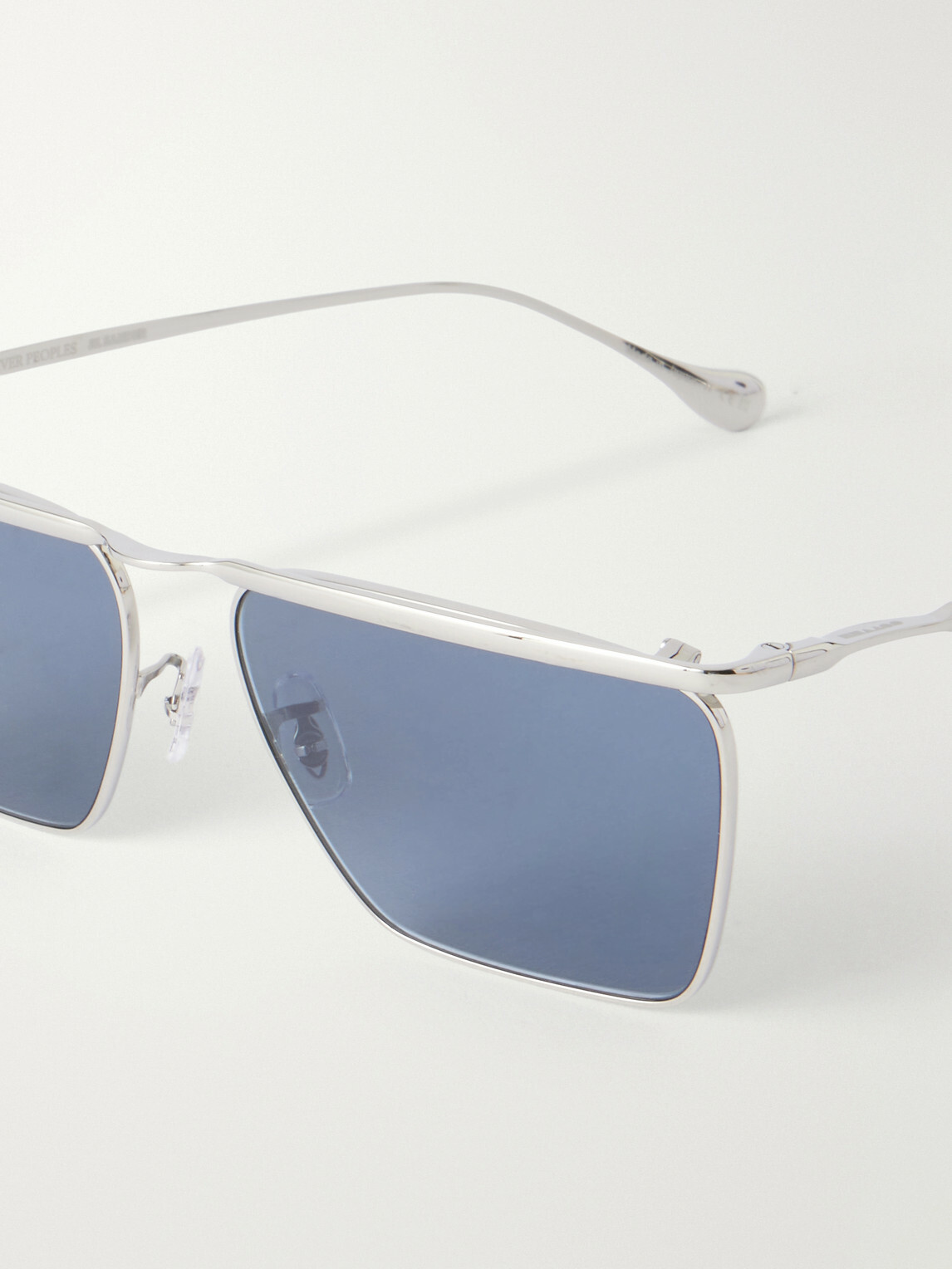 Oliver Peoples - Jil Sander Edition 2 Aviator-Style Silver-Tone Metal Sunglasses