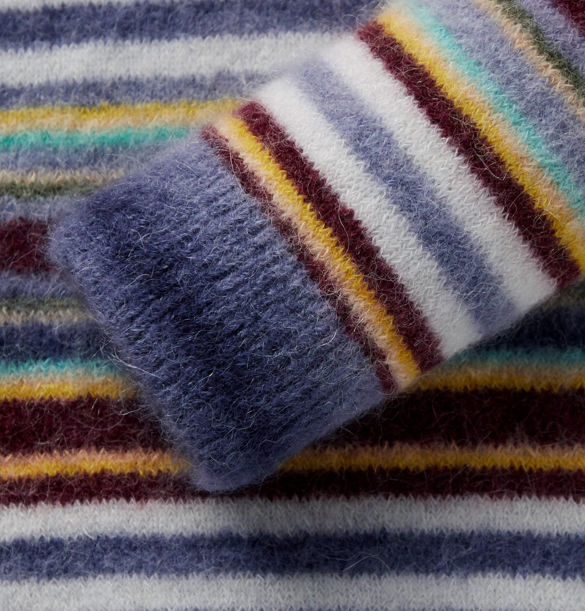 FANOSTUDIOS STRIPED KNIT SWEATER｜レディース