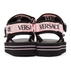 Versace Jeans Couture Pink Logo Strap Sandals