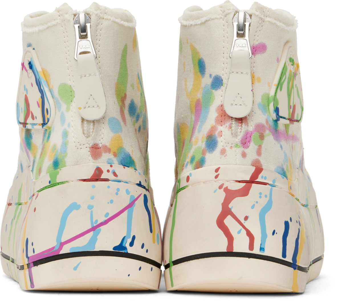 R13 Beige Kurt High Top Sneakers