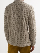 SÉFR - Ripley Knitted Linen Shirt - Brown