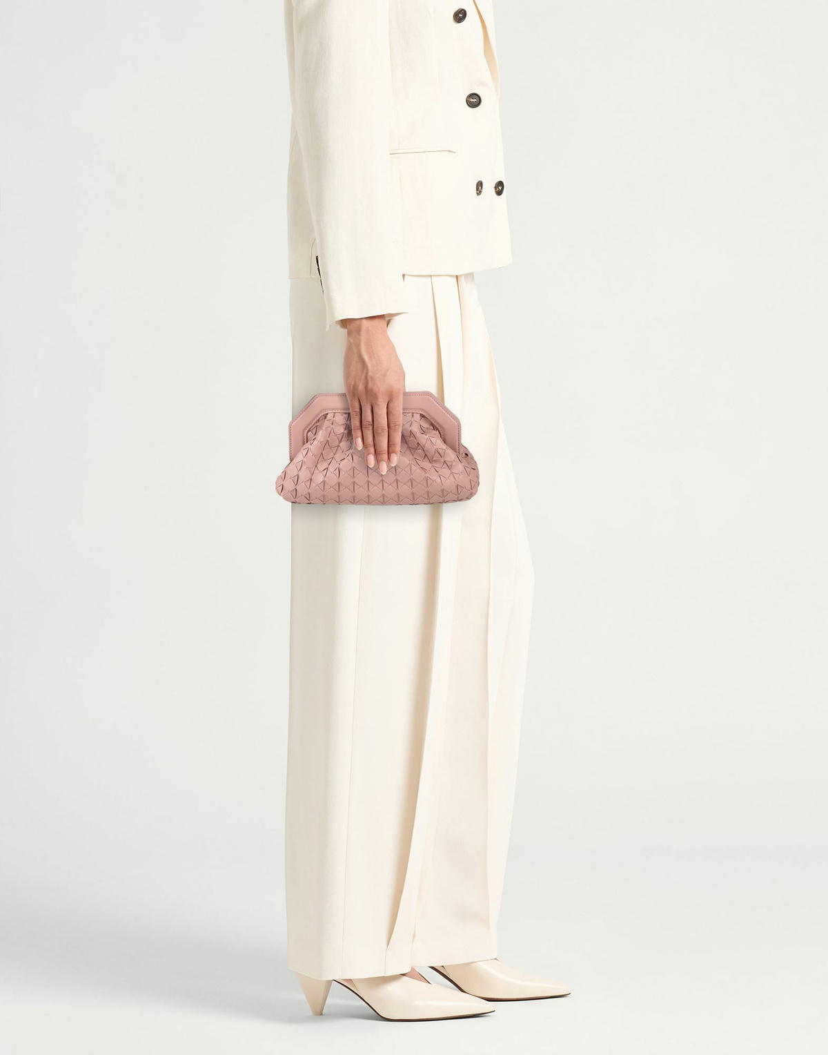 Serapian Womens Clutch Light in Pink