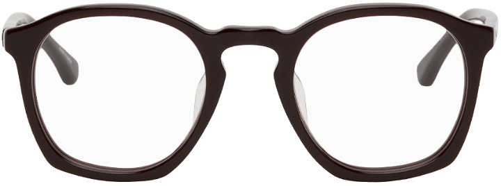 Photo: Dries Van Noten Black Linda Farrow Edition Modified Round Glasses