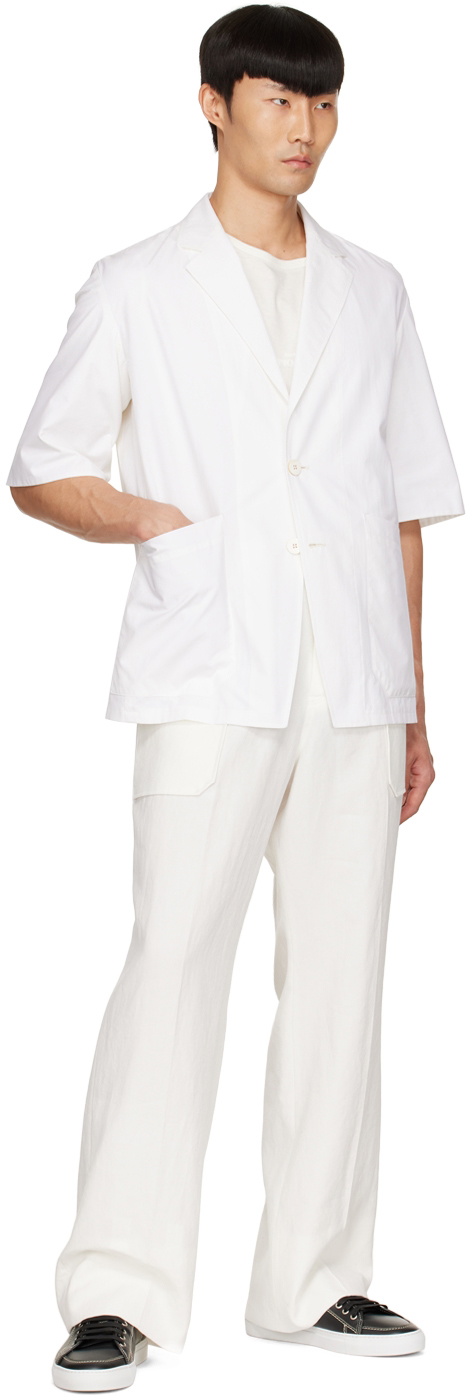 Ermenegildo Zegna Couture White Cotton Shirt
