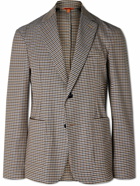 Barena - Checked Twill Suit Jacket - Brown