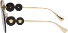Versace Gold Double Medusa Sunglasses