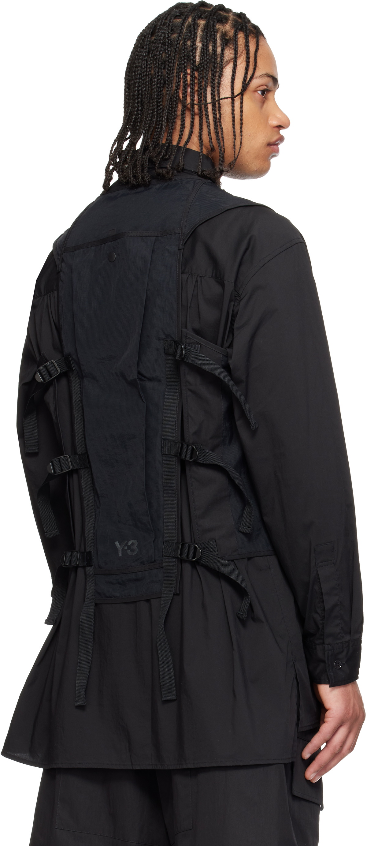 Y-3 Black Tactical Utility Vest