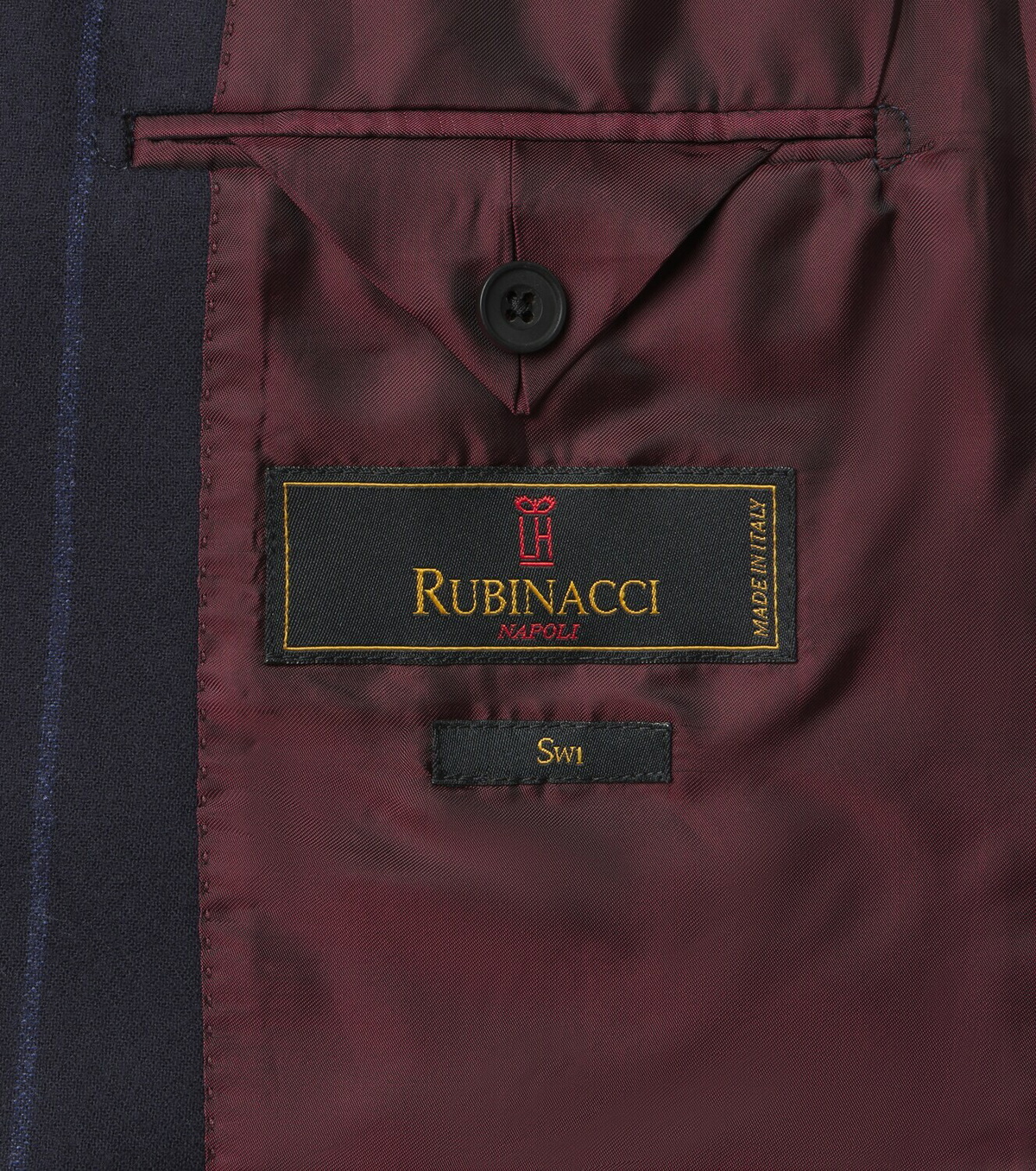 Rubinacci Chalk stripe virgin wool blazer