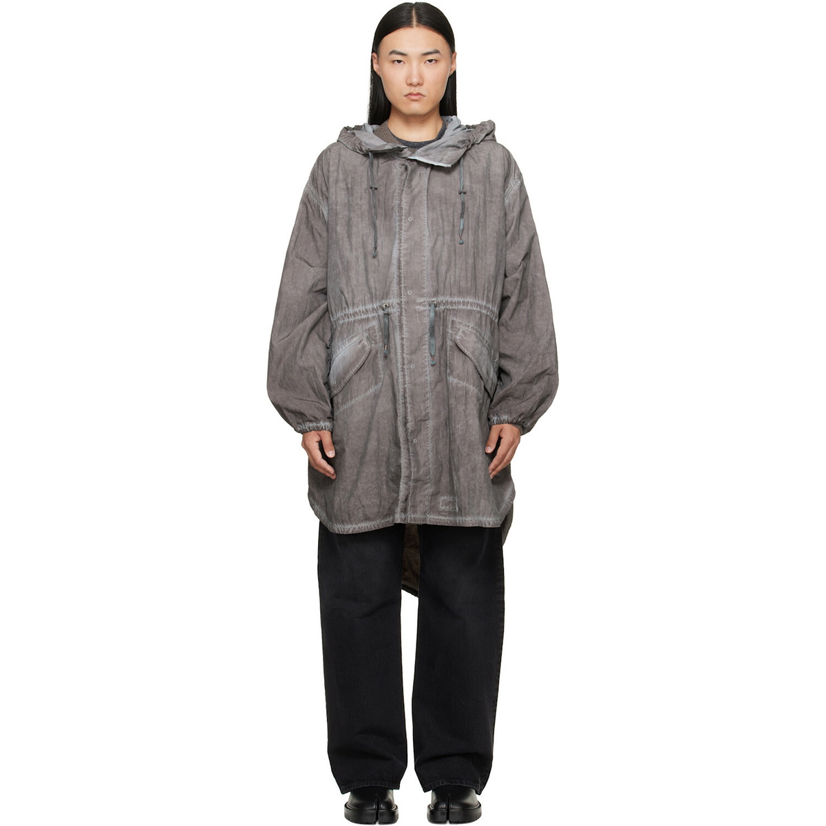 Maison Margiela Gray Hooded Parka