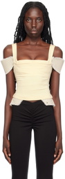 Miaou Yellow Renata Corset Top