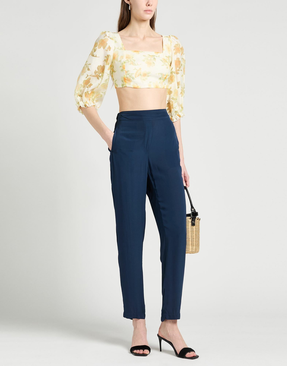 Alessia Santi Womens Pants Midnight in Blue