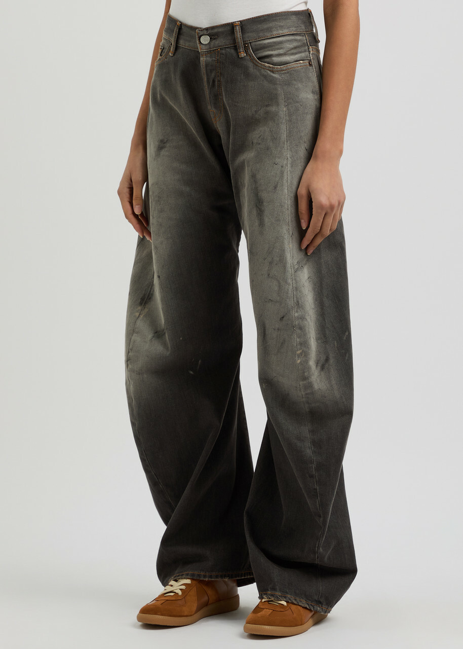 Distressed Essence Barrel Jeans main image 1