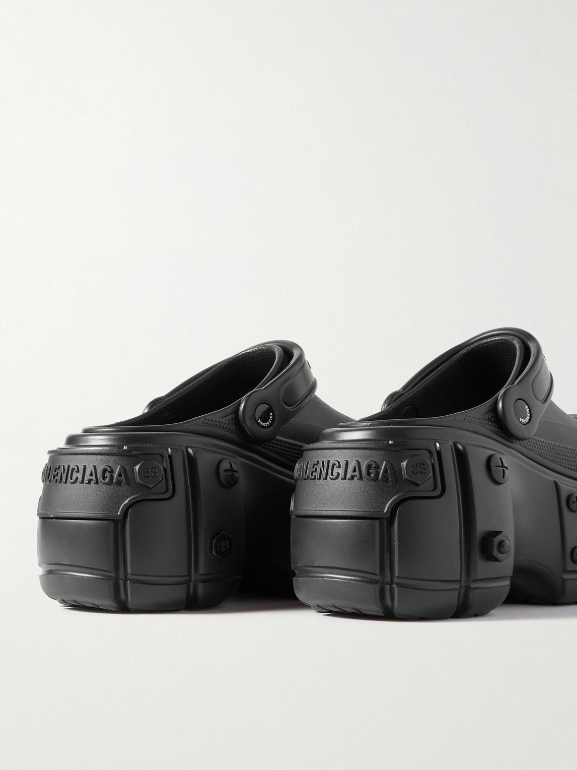 VIP【関税送料無料】希少 Balenciaga Tong Crocs Sandals Balenciaga x Crocs HardCrocs platform sandals Balenciaga