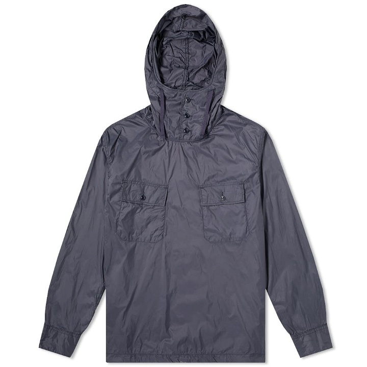 Photo: Engineered Garments Cagoule Popover Nylon Taffeta Shirt Jacket Dark Navy
