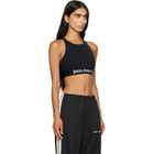Palm Angels Black Classic Logo Sport Top