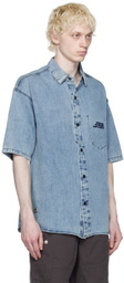 Izzue Blue Washed Denim Shirt