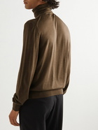 TOM FORD - Cashmere and Silk-Blend Rollneck Sweater - Brown