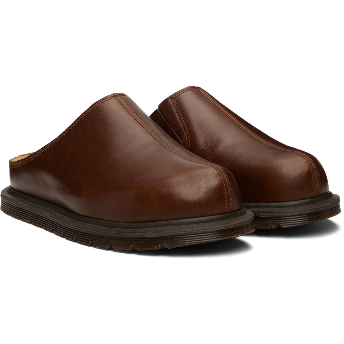 Dr. Martens Brown San Mule Slip-on Loafers