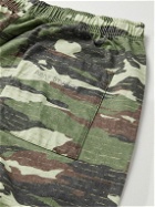 Acne Studios - Camouflage-Print Organic Cotton-Jersey Wide-Leg Trousers - Green
