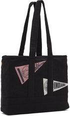 Bode SSENSE Exclusive Black Linen Tote