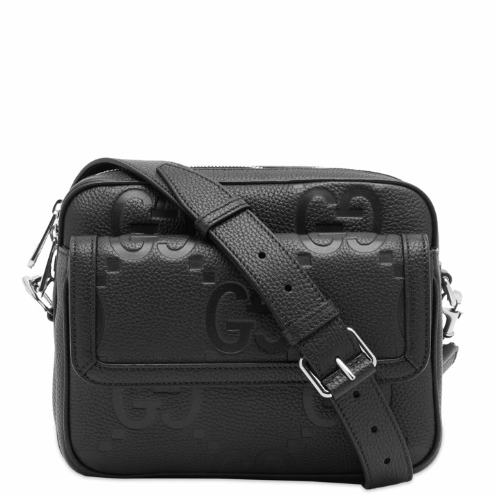 Photo: Gucci Men's Jumbo GG Cross Body Bag in Black 