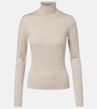 Gabriela Hearst Wool, cashmere, and silk turtleneck top
