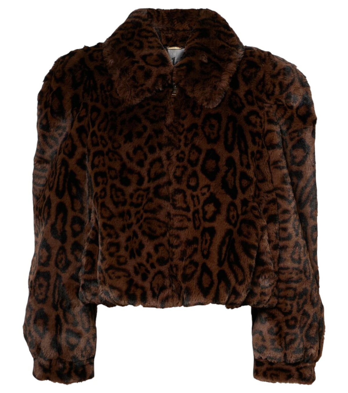 Chloé Leopard-print cropped faux fur jacket Chloe