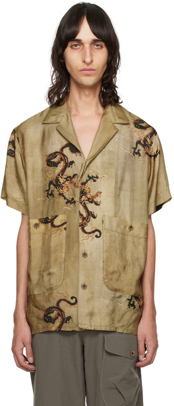 UMA WANG Tan Terry Shirt
