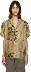 UMA WANG Tan Terry Shirt