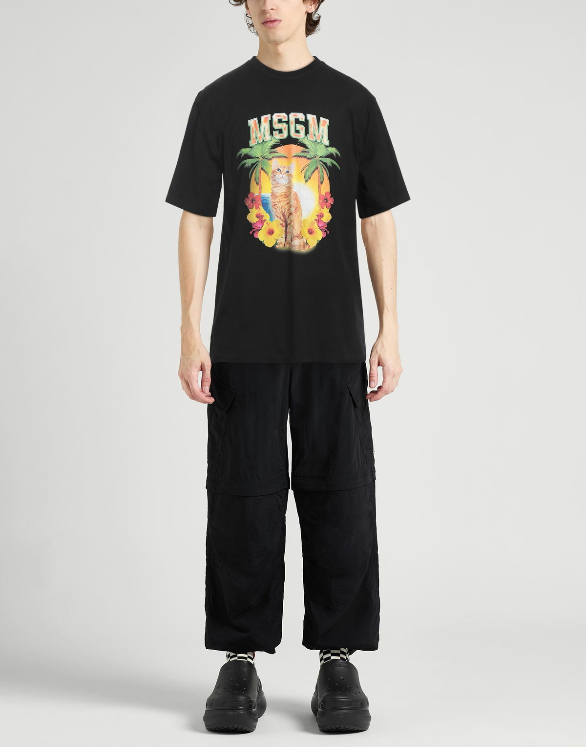 Msgm Mens T-shirt in Black