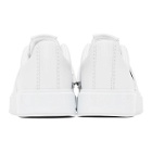 Balmain White Buckle B-Court Sneakers
