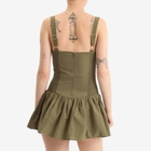 Peachy Den Women's Dylan Romper Dress in Leaf