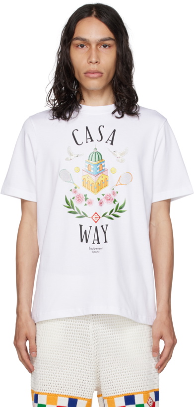 Photo: Casablanca White Casa Way T-Shirt