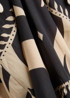 Johanna Ortiz Latin Rhythms Patterned Cotton Maxi Dress Black