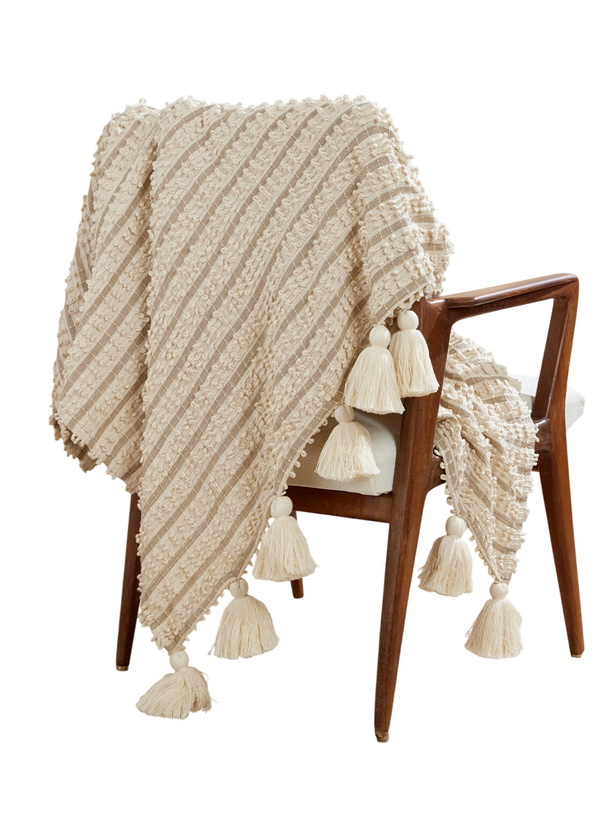 Photo: Soho Home - Cassia Tasseled Cotton Throw
