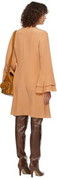 Chloé Pink Tiered Sleeve Minidress