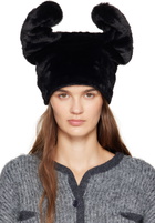 OPEN YY Black Fleece Wire Beanie