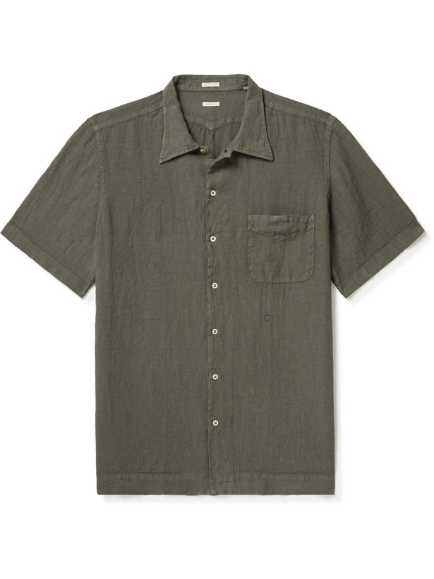 Photo: Massimo Alba - Linen Shirt - Green