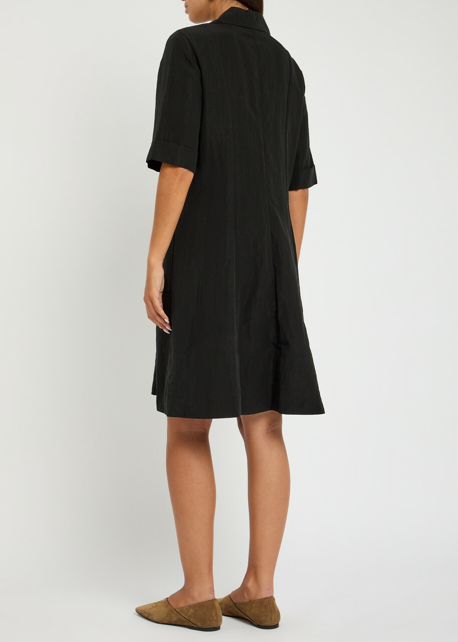Vince Lyocell-blend Mini Dress Black