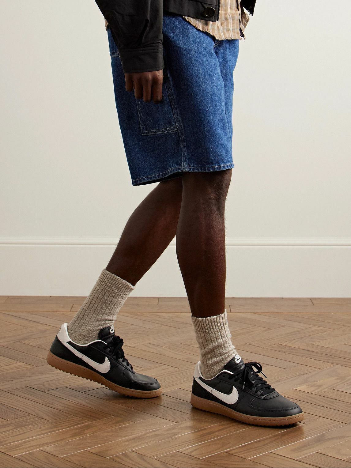 Nike - Field General 82 SP Suede-Trimmed Perforated-Leather