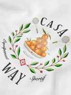 Casablanca - Casa Way Logo-Print Organic Cotton-Jersey T-Shirt - White
