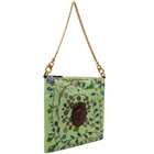 Versace Green Cabine Printed Duchesse Bag