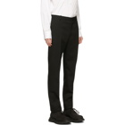 Alexander McQueen Black Wool Cigarette Trousers