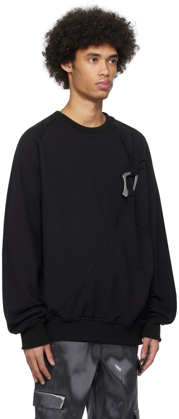 HELIOT EMIL Black Morphed Sweatshirt